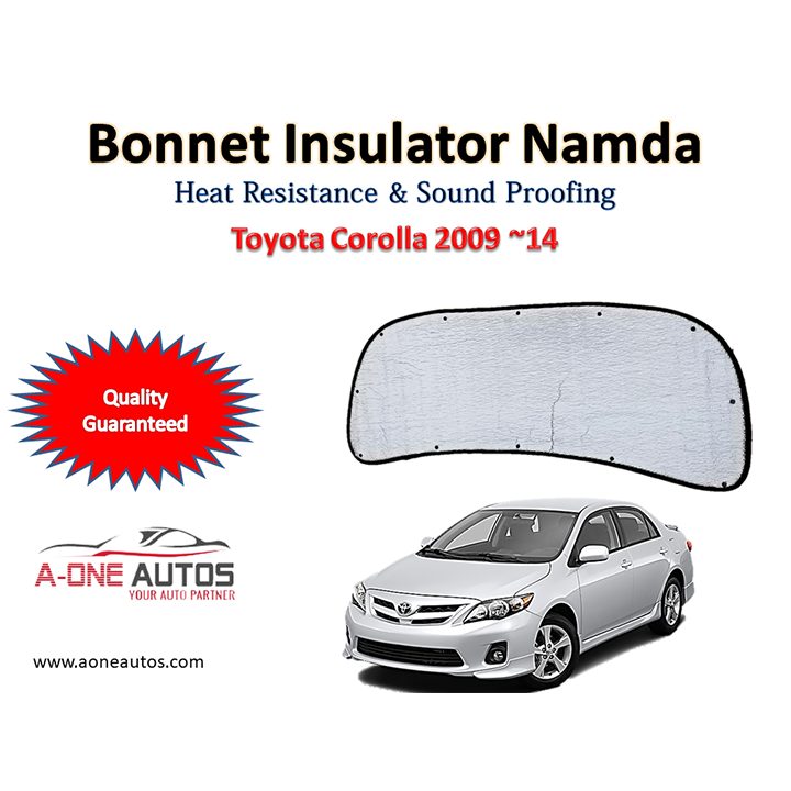 Toyota Corolla – Bonnet Insulator for Heat Resistance & Sound Proofing