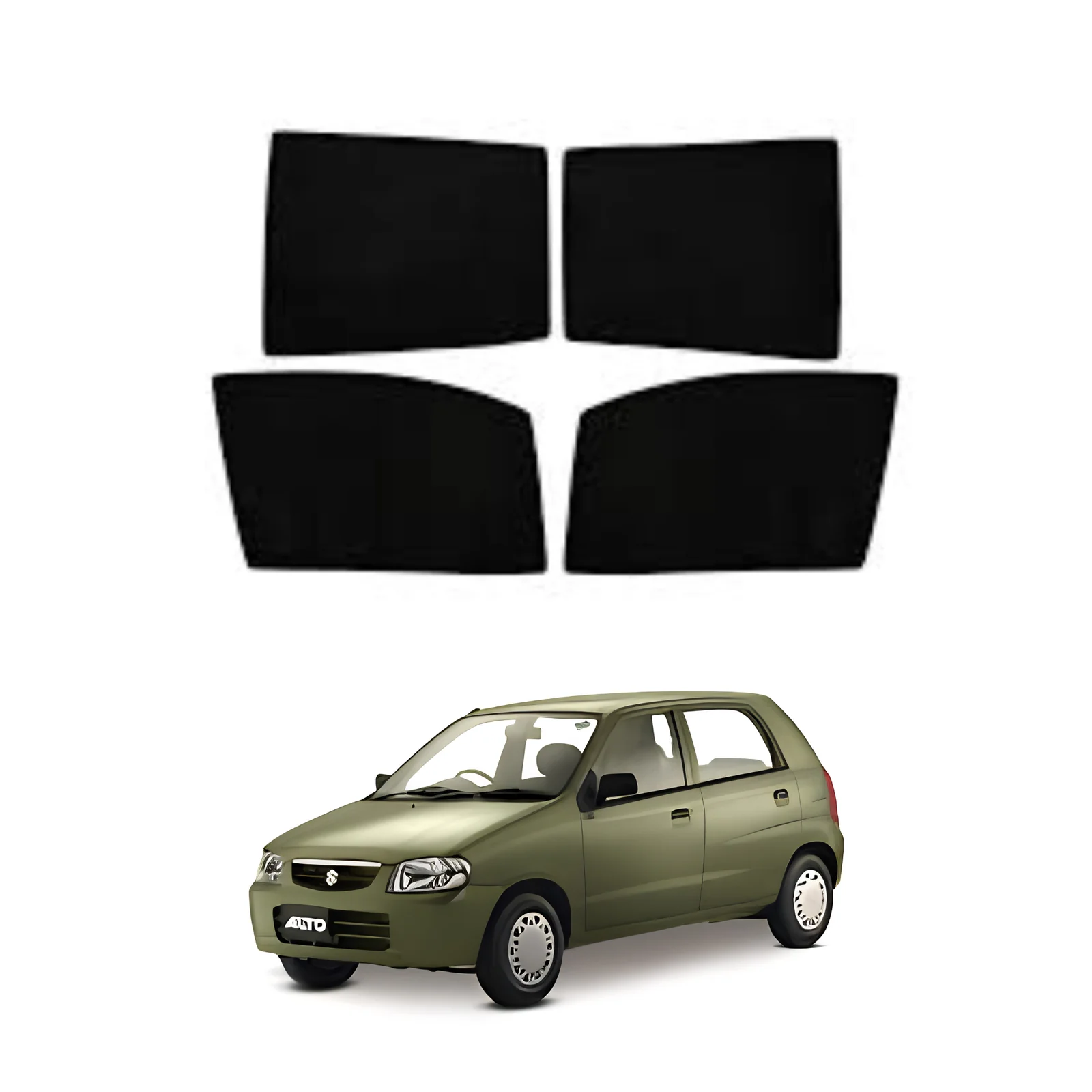 Suzuki Alto 2001-2012 Flexible Foldable Window Sun Shades