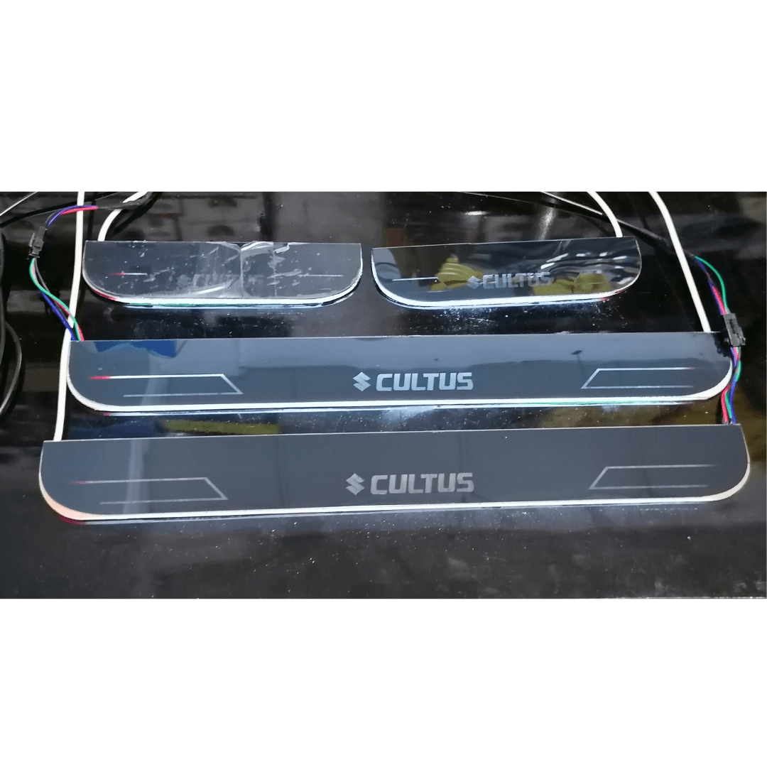 Suzuki Cultus App Controlled LED Door Sill Plates view 2
