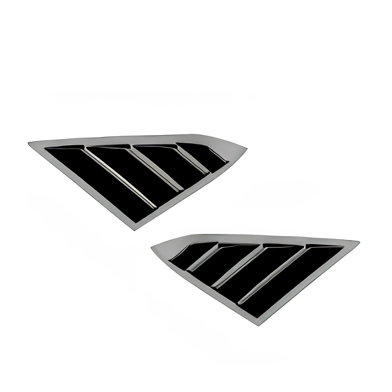 Honda Civic 2016-2021 Quarter Glass Louvers | ABS Rear Quarter Window Louvers view 2