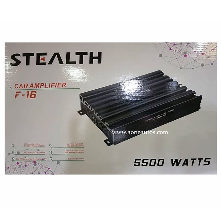 STEALTH F-16 4Channel Mosfet Amplifier Max Power 5500W