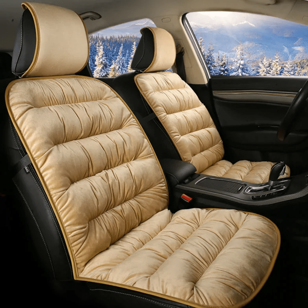 Car Soft Sofa Seat Cushion | No More Back Pain | Beig Color