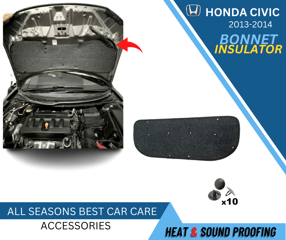 Bonnet Insulator Honda Civic Rebirth 2014 For Heat Resistance & Sound Proofing