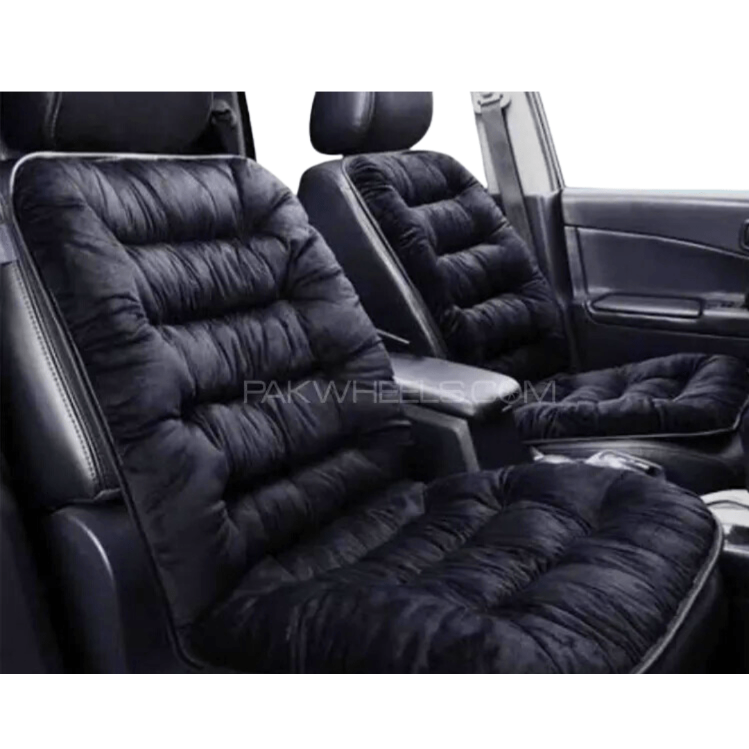 Car Seat Soft Cushion | No More Back Pain | Black – 1Pc
