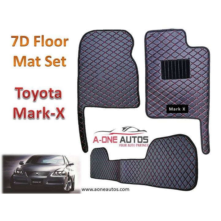 7D Type Luxury Floor Mats Toyota Mark-X 3pcs