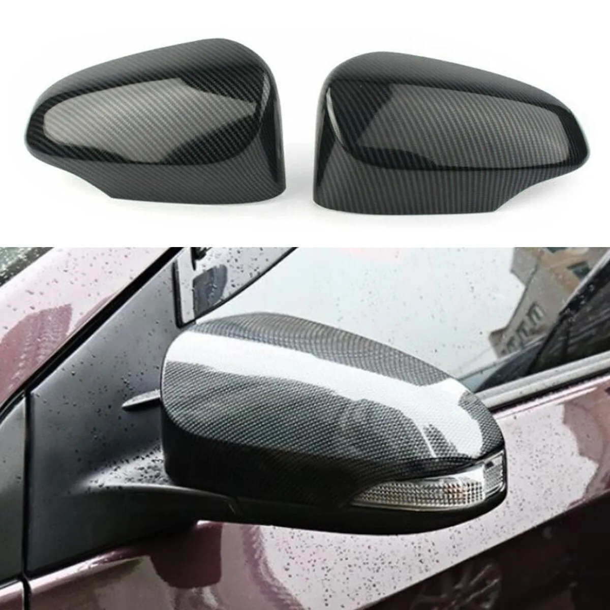 Carbon Fiber Side Mirror Covers for Toyota Corolla OEM