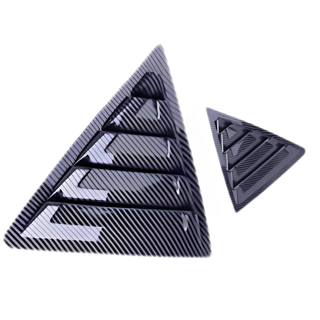 Toyota Corolla 2015-2024 Carbon Fiber Spike Design Quarter Glass Louver (Pair) view 2