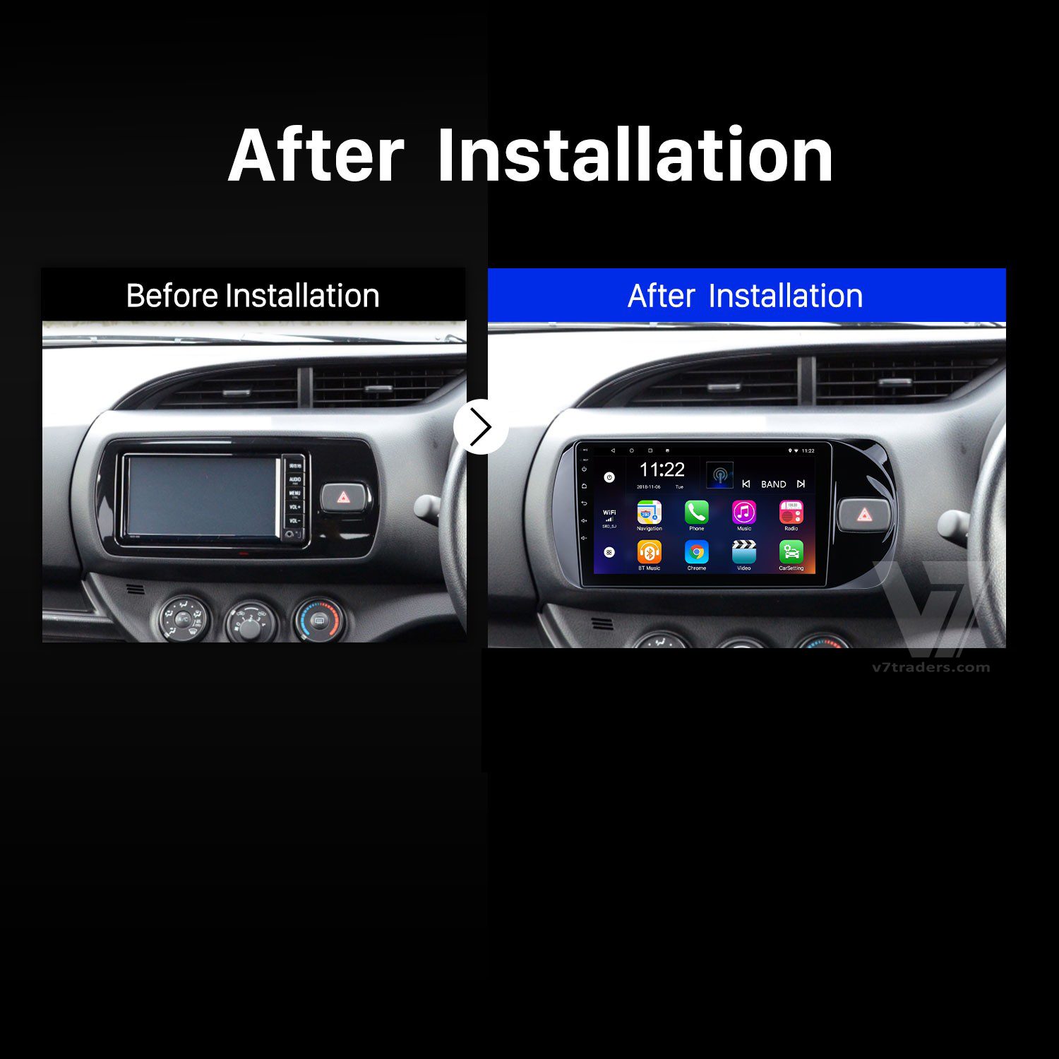 Vitz Android Multimedia Navigation Panel LCD IPS Screen – Model 2017-21 view 2
