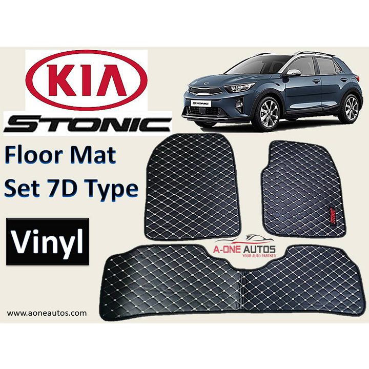 Kia Stonic Floor Mat Set 7D Type Vinyl