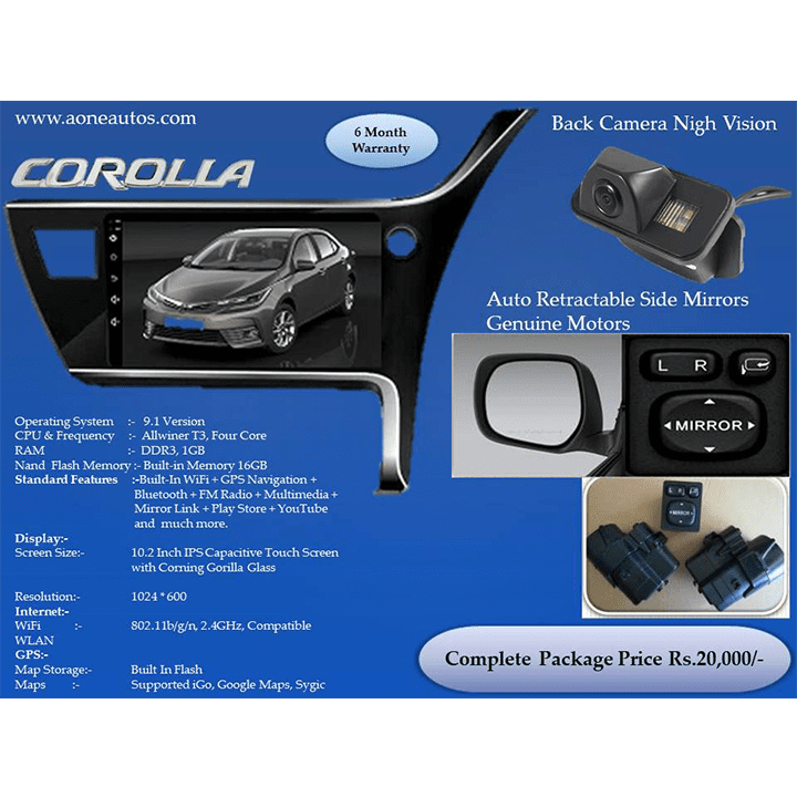 A ONE PACKAGE FOR TOYOTA COROLLA – 02