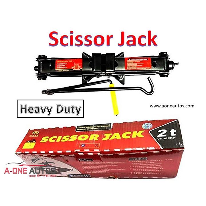 Car Scissor Jack Heavy Duty with 2 Ton Loading Capacity