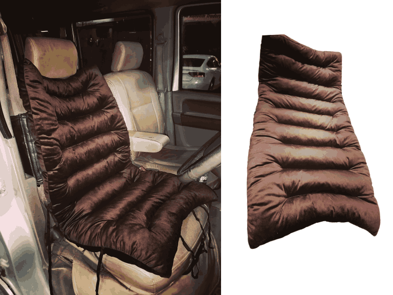 Car Soft Velvet Seat Cushion | No More Back Pain | Brown 1Pc