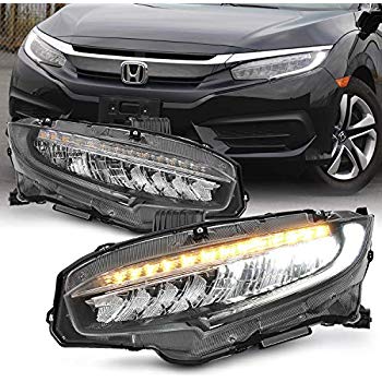 LED Head Lights Set For Honda Civic – Taiwan