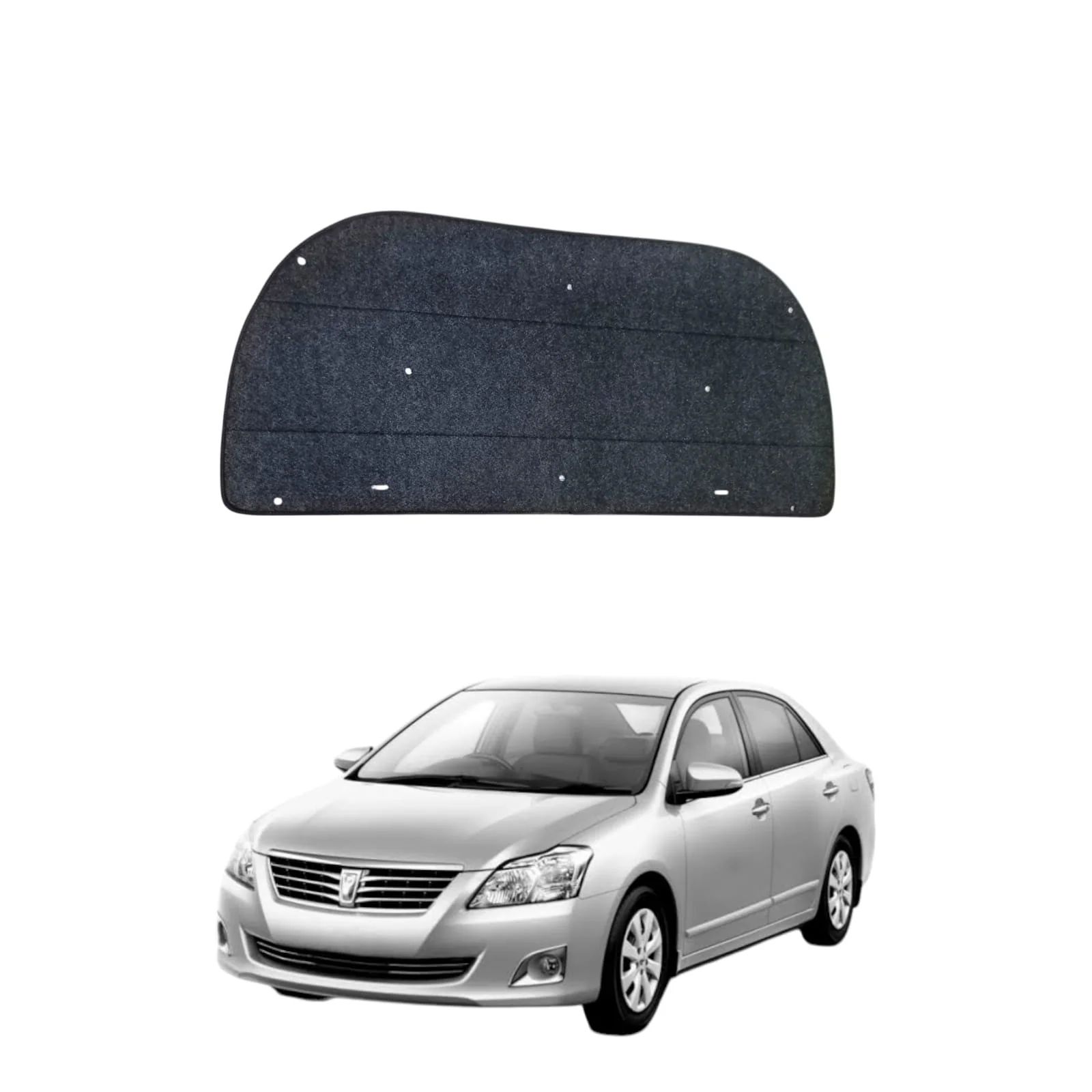 Toyota Premio 2003-2007 1.5 Bonnet Insulator Namda With Clips | Heat & Sound Proofing view 3