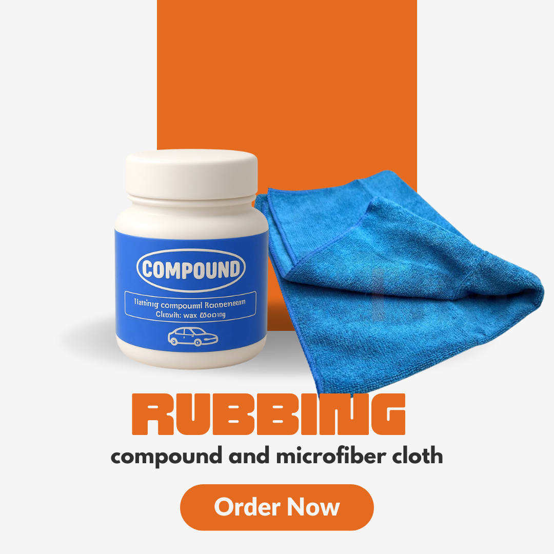 Professional Car Rubbing Compound with Microfiber Cloth