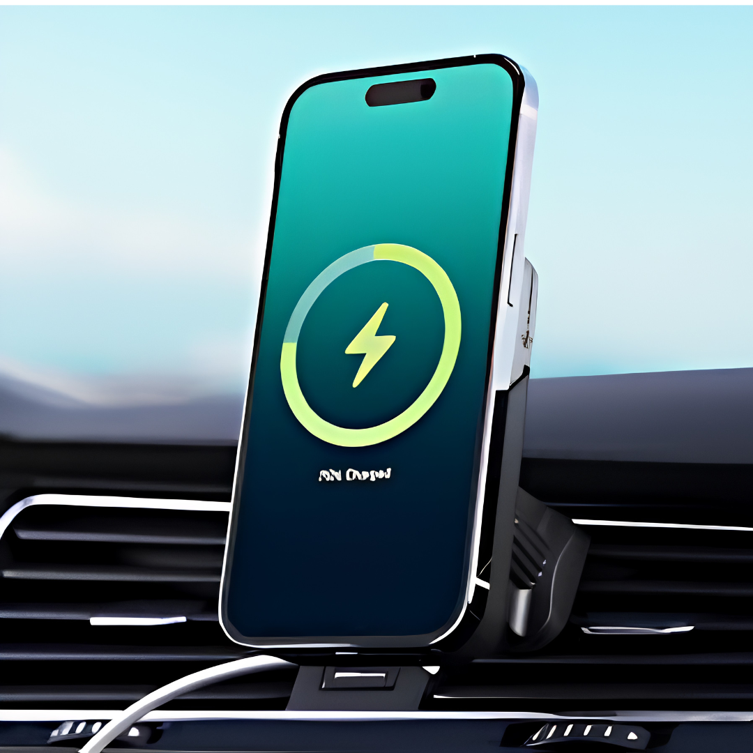 Magnetic Wireless Car Charger Mount – Fast Charging Phone Holder view 2