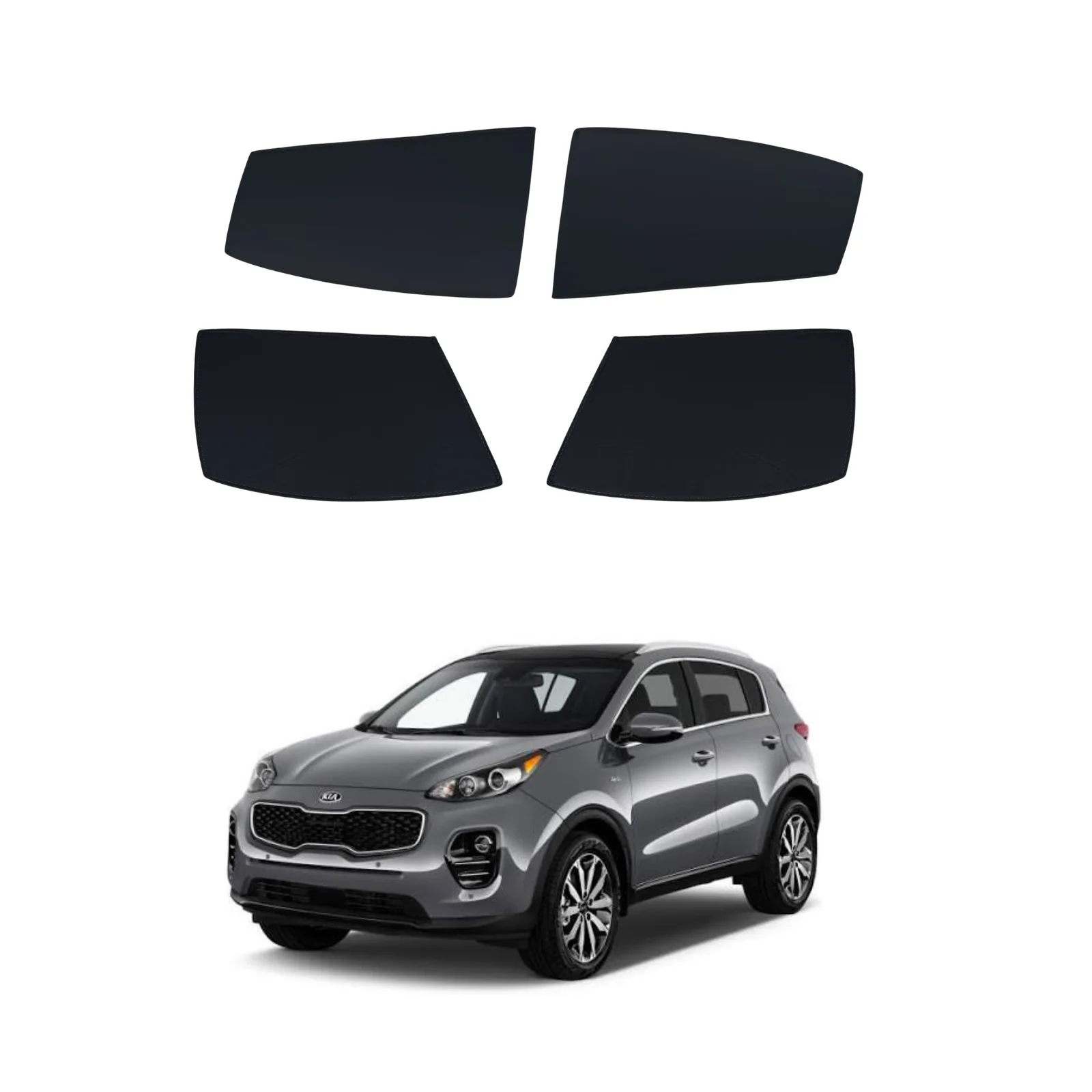 Kia Sportage (Old Model) Flexible Foldable Window Sun Shades