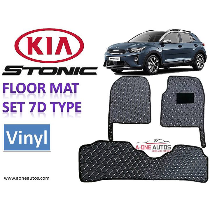 Kia Stonic 7D Luxury Floor Mat Set 3pcs