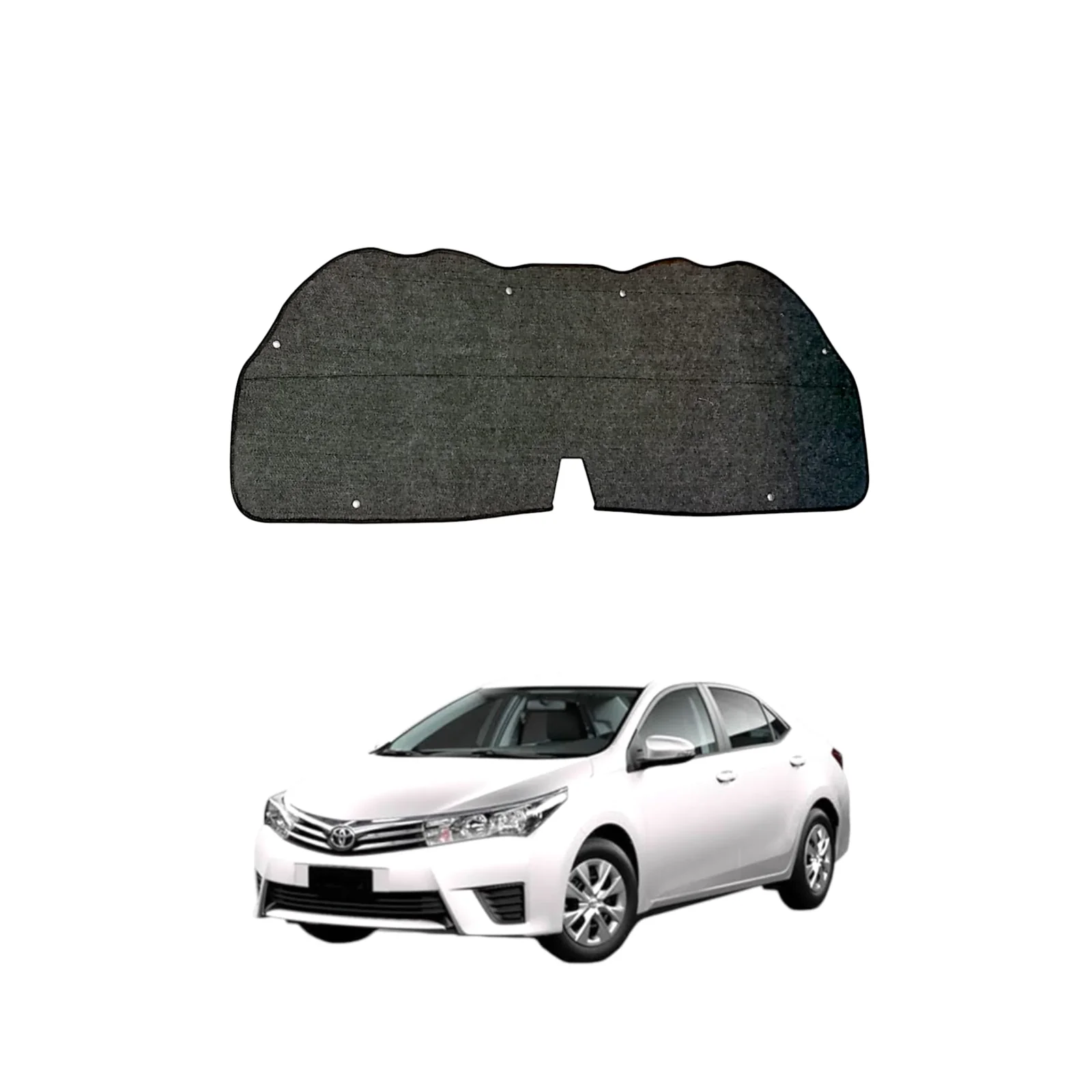 Toyota Corolla 2015-22 Bonnet Insulator Namda with Clips Premium