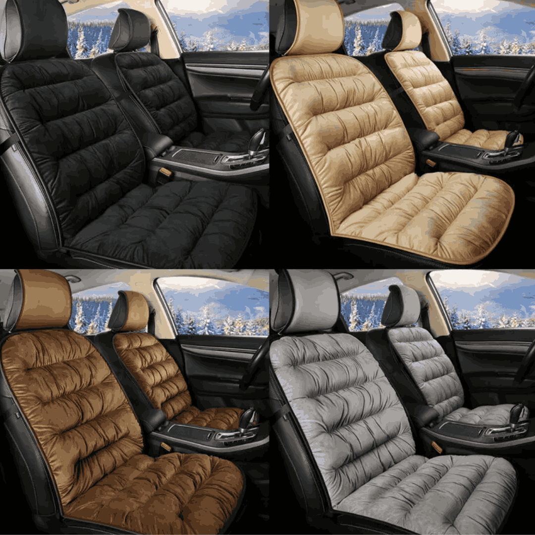 Car Soft Velvet Seat Cushion | No More Back Pain | Brown 1Pc view 2