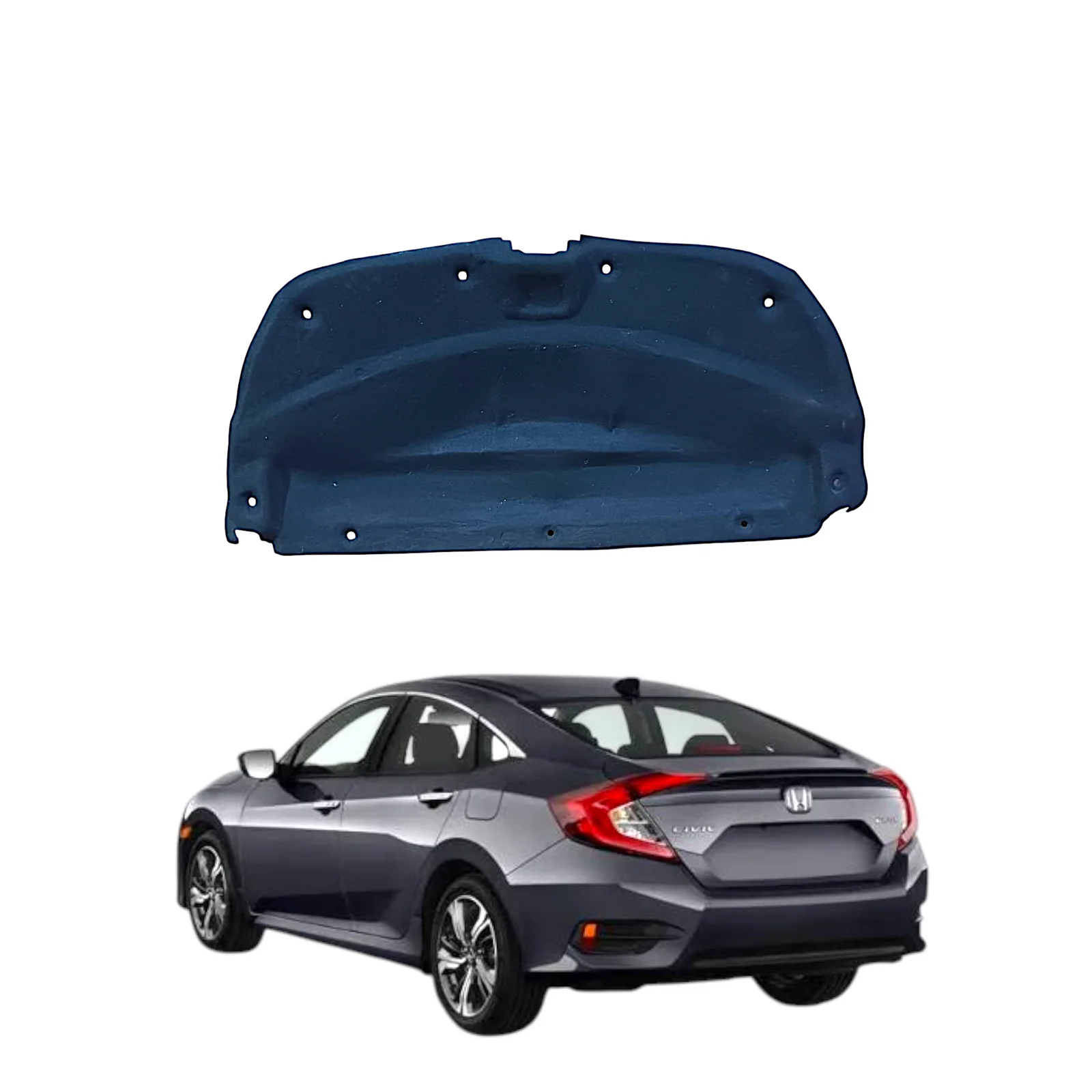 Honda CivicX 2016-20 OEM Fiber Trunk Insulator | Dust & Noise Reduction
