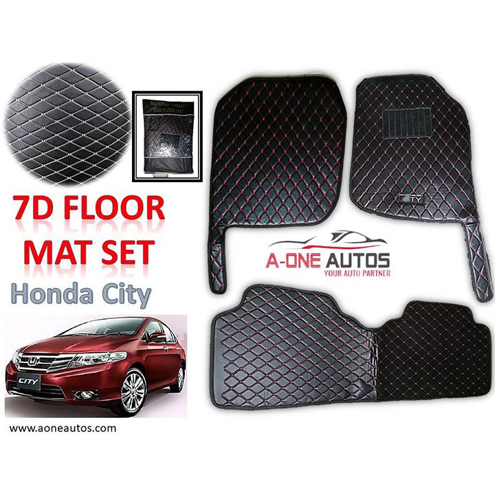 Honda City 2009~20 7D Luxury Floor Mat Set 3pcs