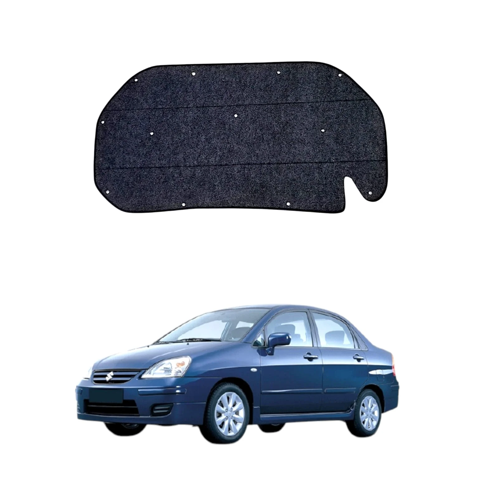 Suzuki Liana Bonnet Insulator Namda with Clips – Thickness 5mm view 1