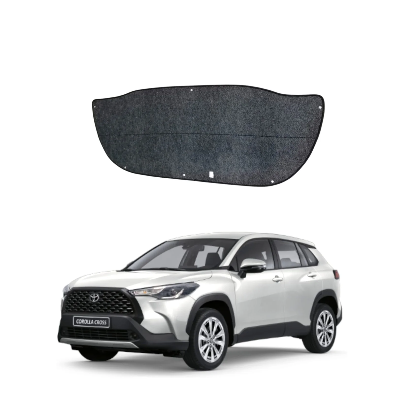 Toyota Corolla Cross 2020-2026 Bonnet Insulator Namda with Clips – Thickness 5mm