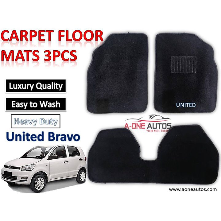 United Bravo Luxury Carpet Floor Mats Heavy Duty
