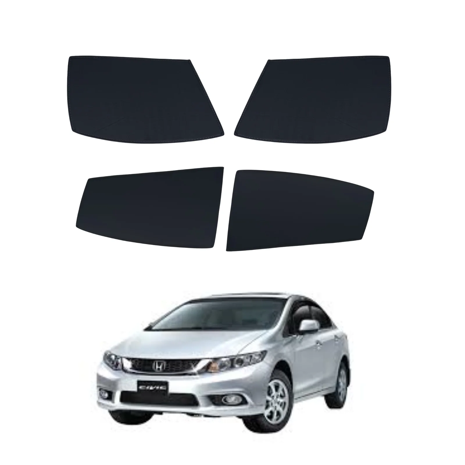 Honda Civic Rebirth 2012-2016 Flexible Foldable Window Sun Shades