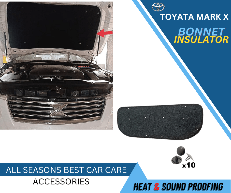 Toyota Mark-X Bonnet Insulator for Heat Resistance & Sound Proofing