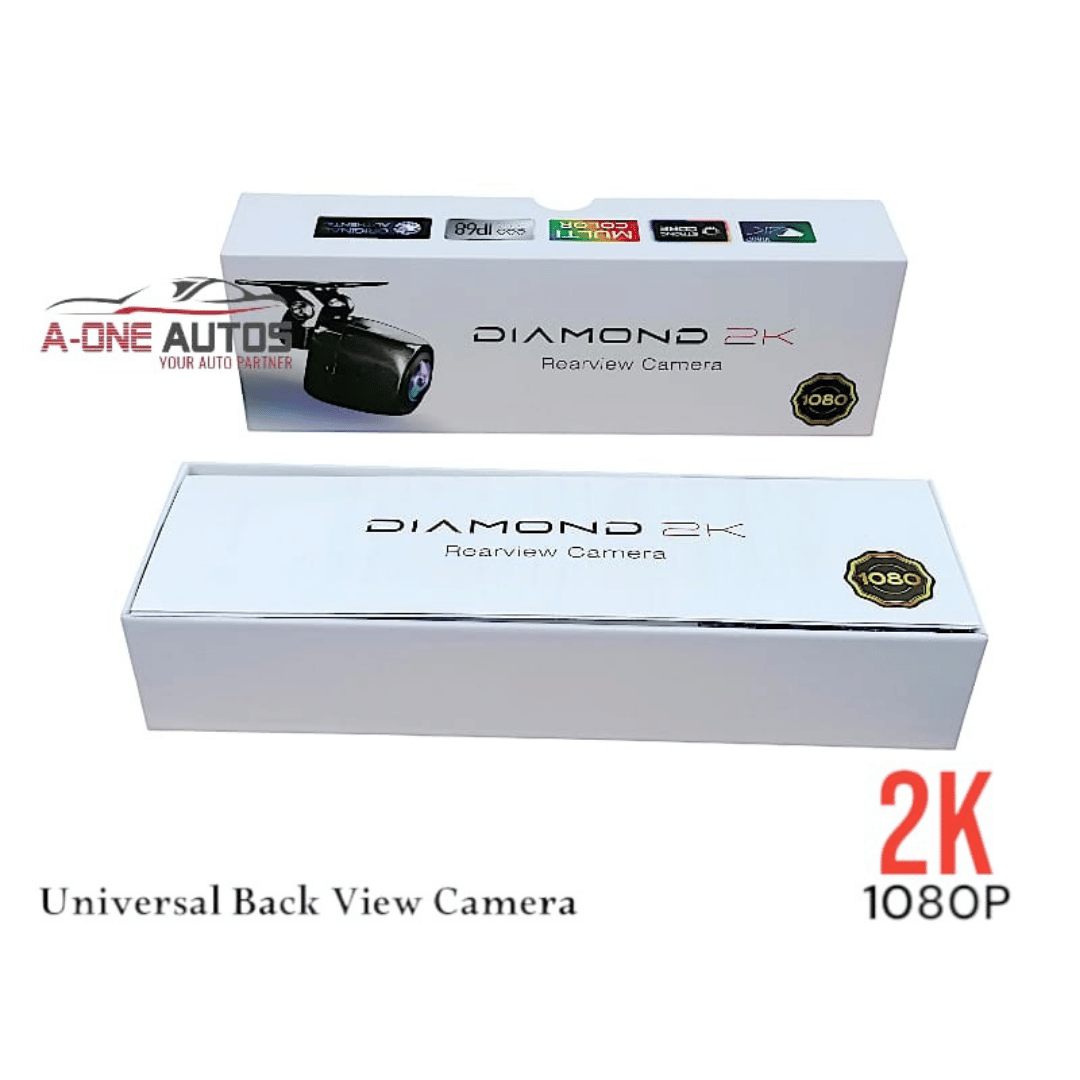 2K Diamond Ultra HD Night Vision Rear View Camera – 12V Universal Fit, IP68 Waterproof view 2
