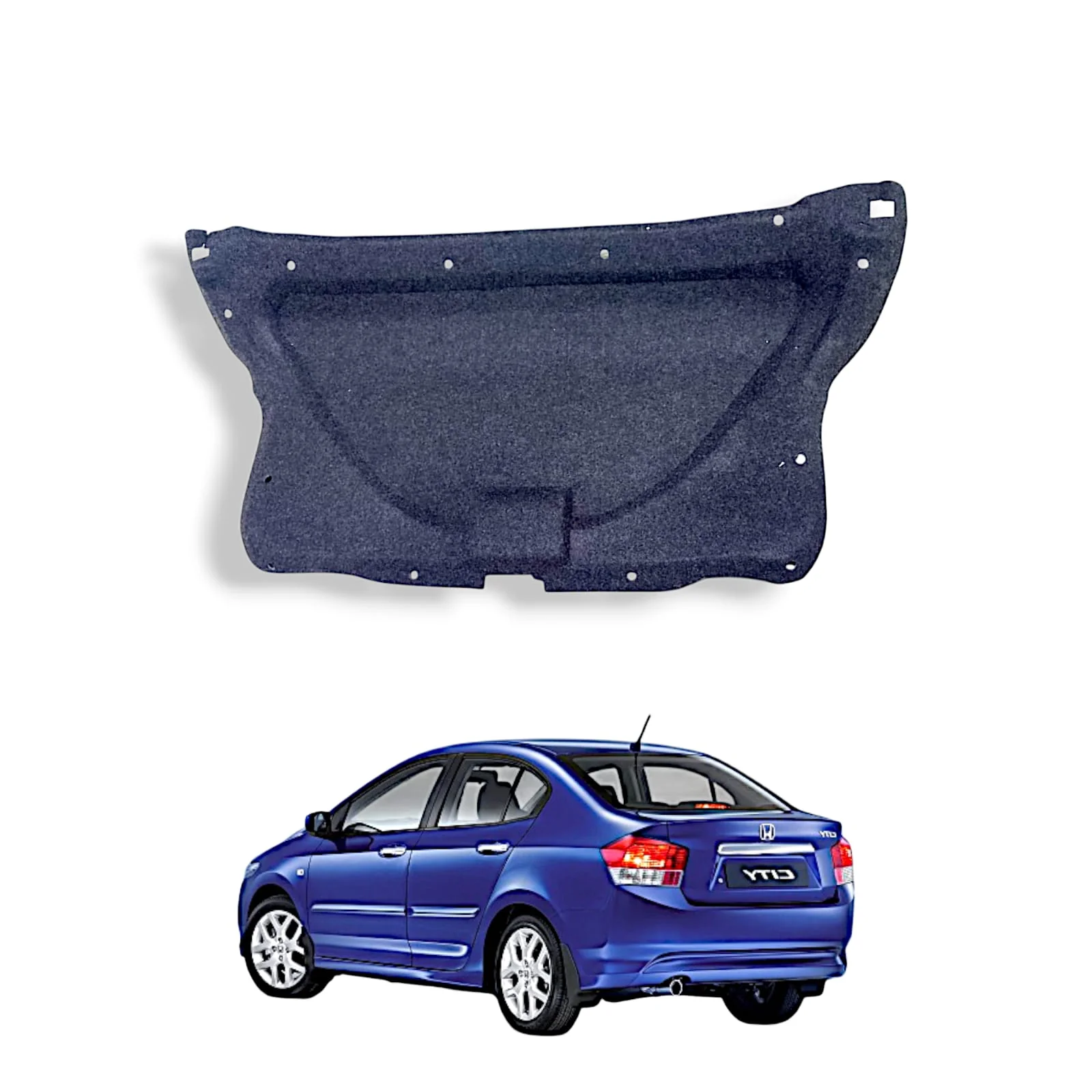 Honda City 2009–2020 OEM Fiber Trunk Insulator (Namda) with Clips