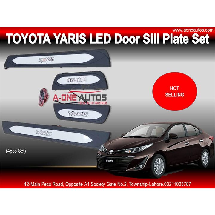 Toyota Yaris LED Door Sill Plate Set OEM