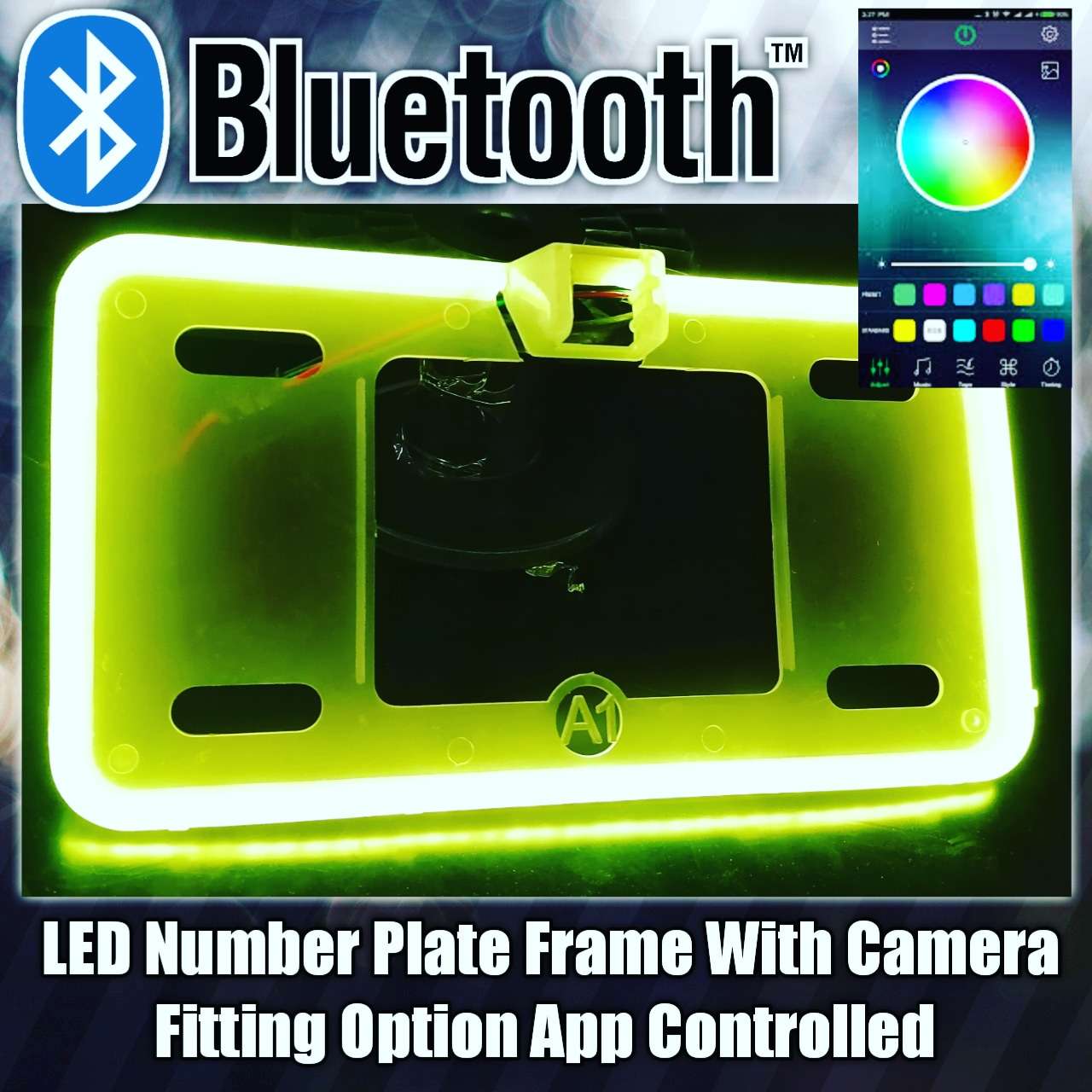 App Controlled Car Neon LED NPF with Camera Fitting