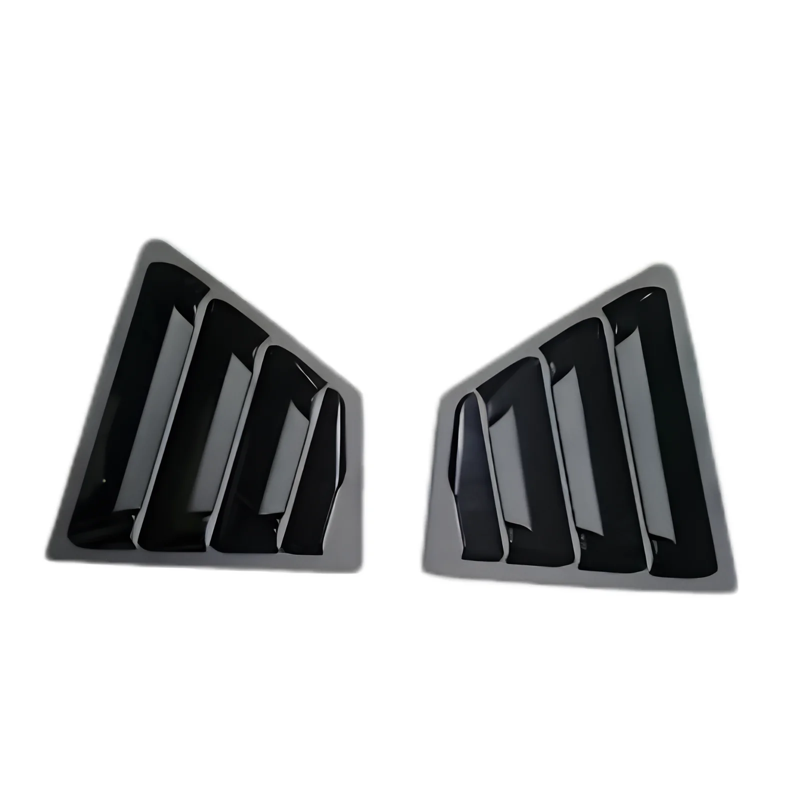 Toyota Yaris Quarter Glass Louvers | ABS Rear Quarter Window Louvers view 2