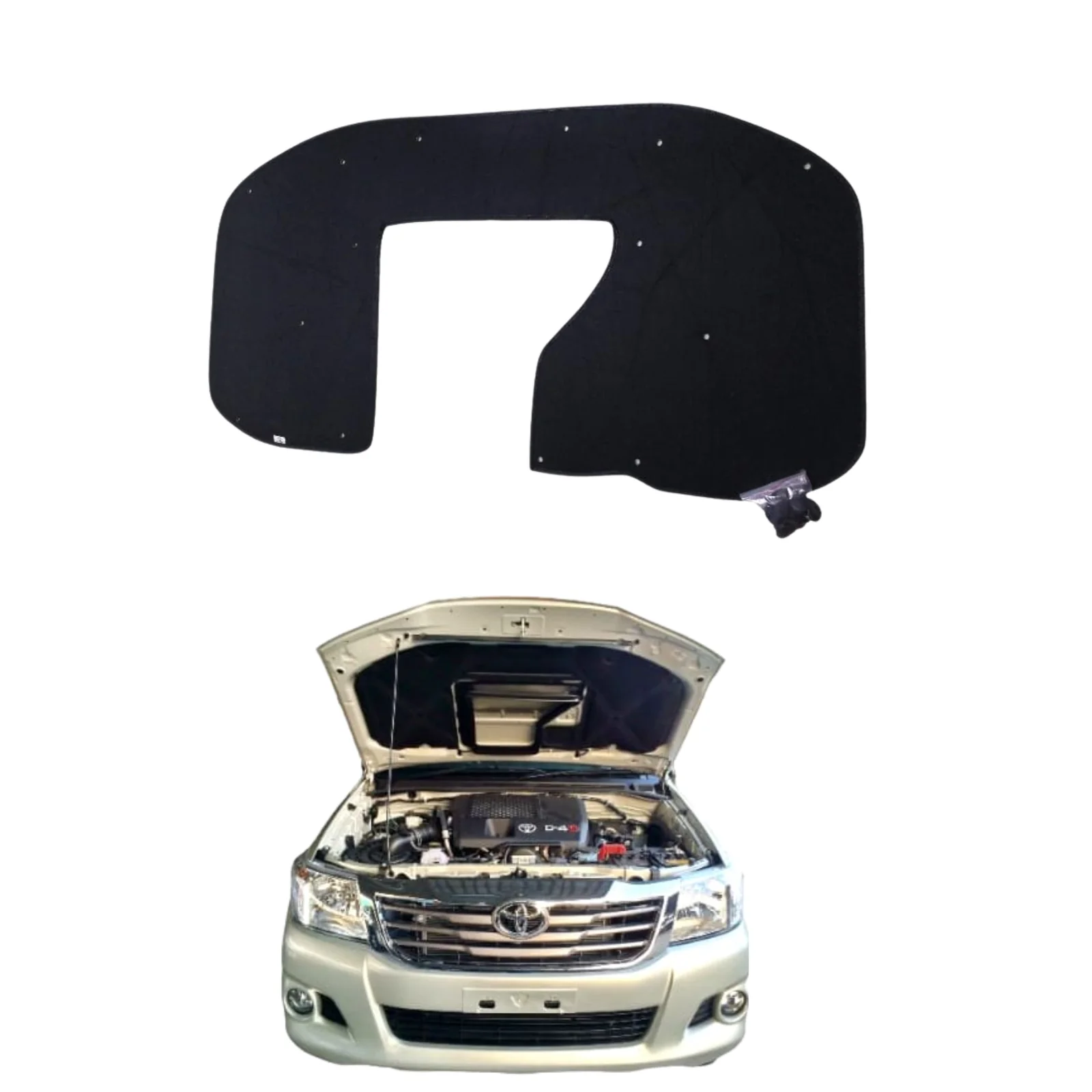 Toyota Hilux Vigo Champ 2012-2015 Bonnet Insulator Namda with Clips – Thickness 5mm