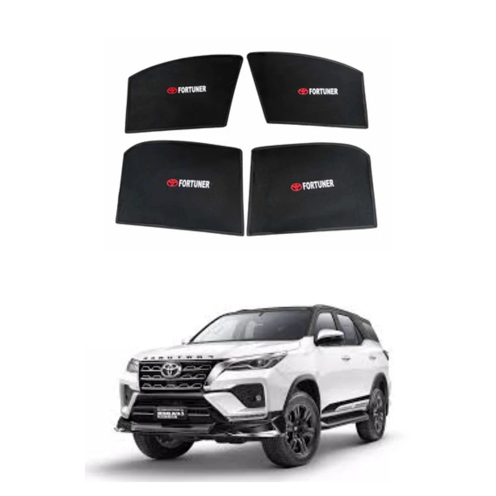 Toyota Fortuner 2016-2026 Flexible Foldable Window Sun Shades