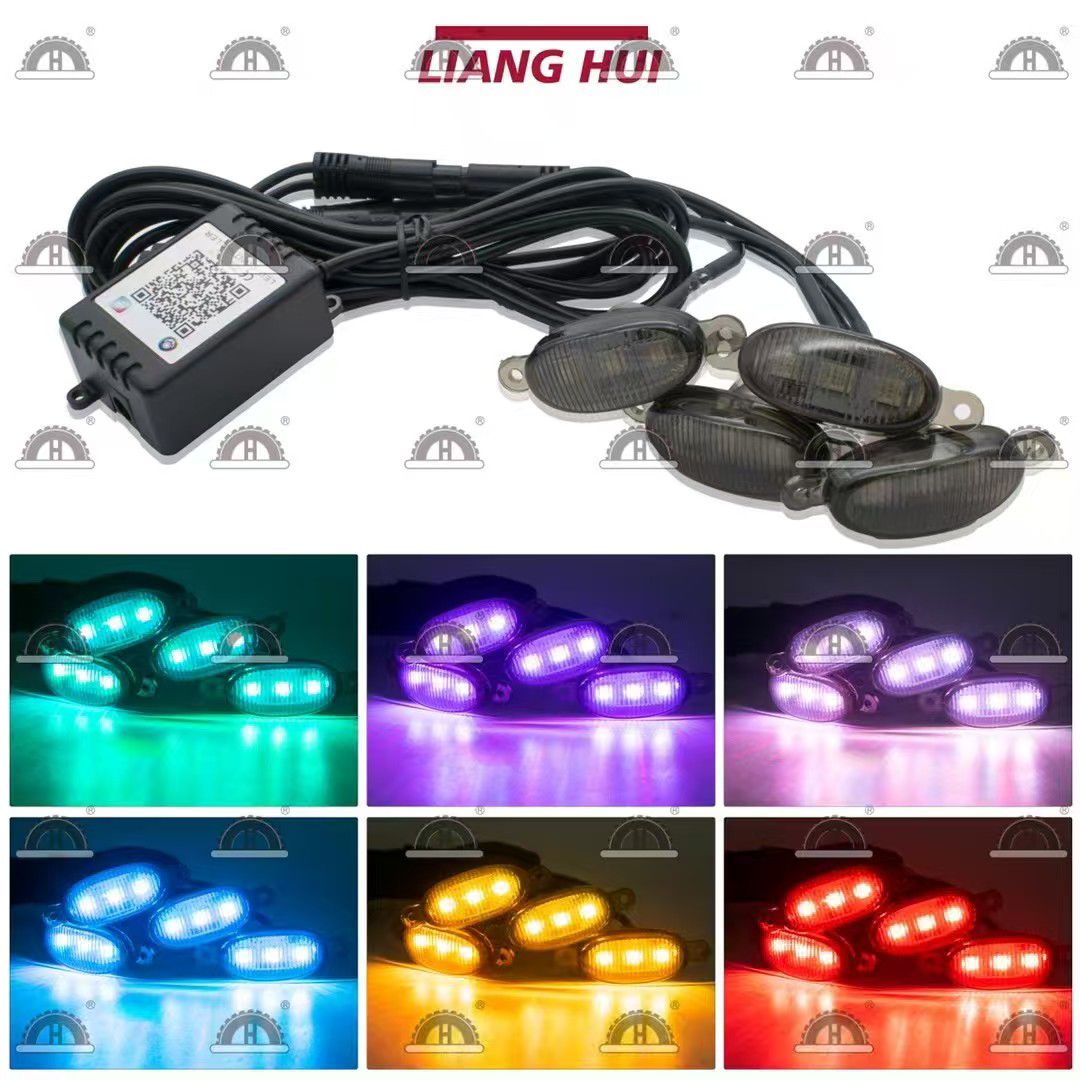 GMC Smoke Front Grill Light – App Control LED Style Upgrade (Made in China)