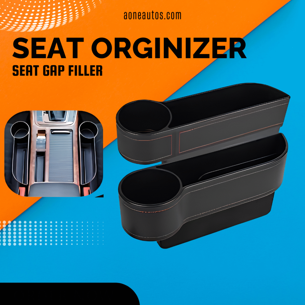 Car Seat Gap Organizer – 4D Space Filler  Pockets (Set of 2)
