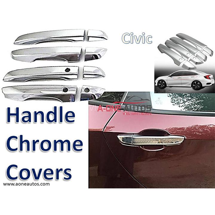 Honda Civic X Handle Chrome Covers Set