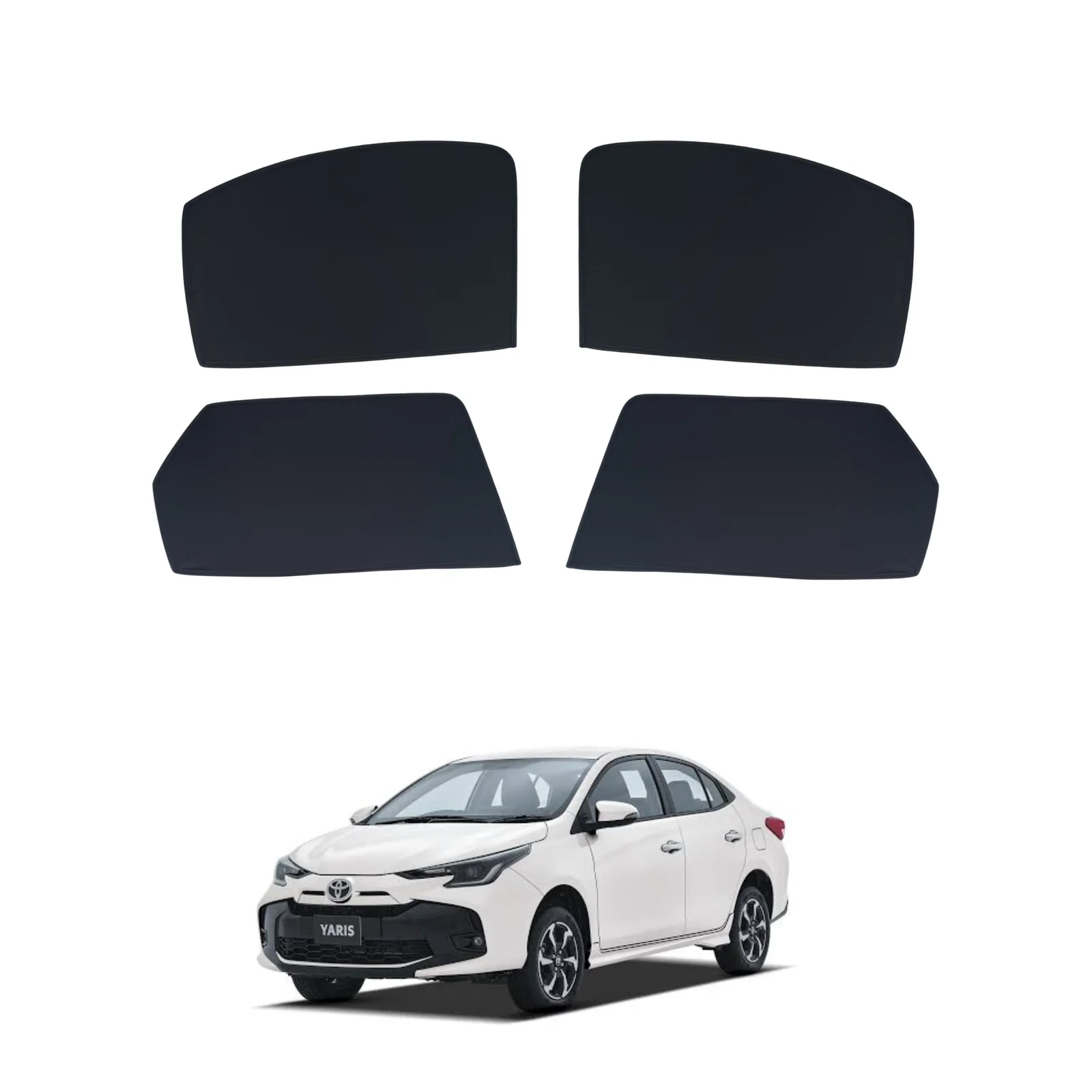 Toyota Yaris Flexible Foldable Window Sun Shades