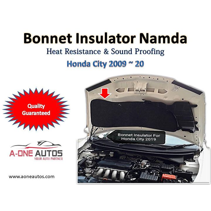 Bonnet Insulator Honda City 2009 to 2020 for Heat Resistance & Sound Proofing