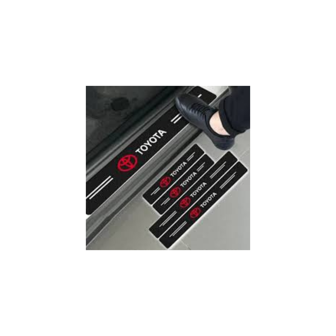 5D Carbon Fiber Door Sill Sticker Scratch Protector (Toyota, Suzuki, Honda, Hyundai) view 4