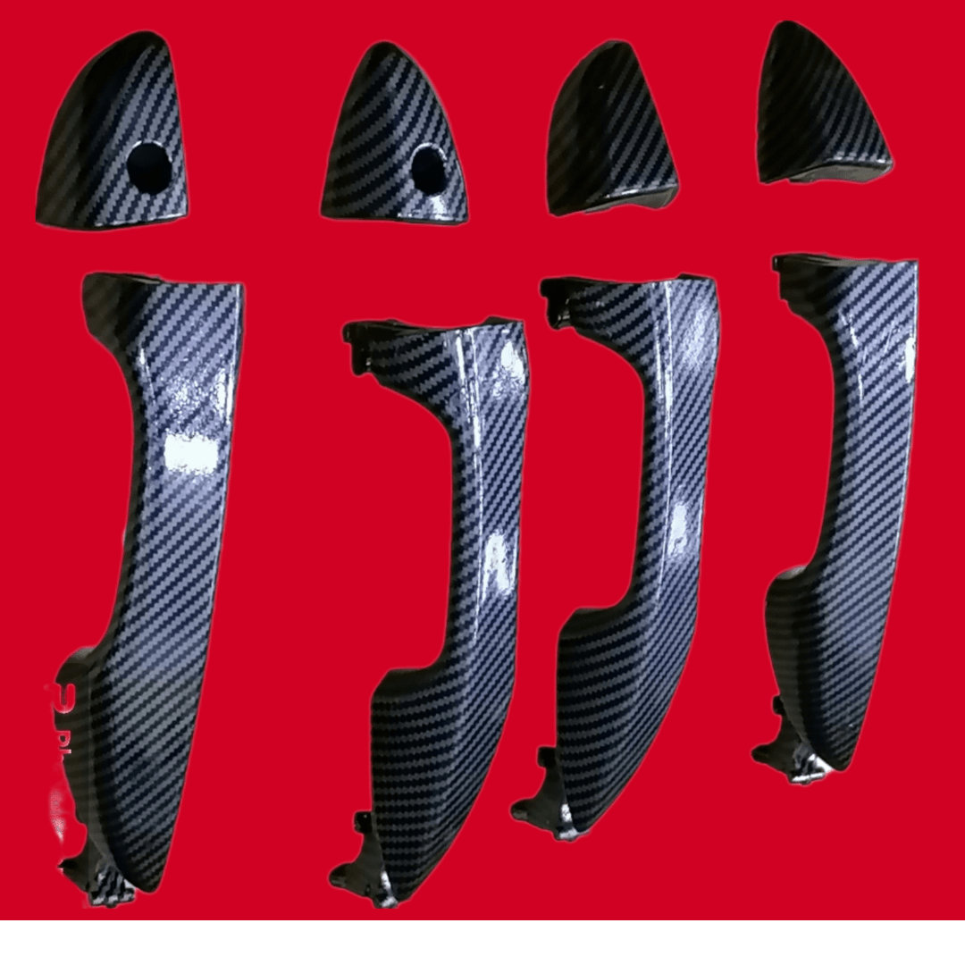 Carbon Door Handles Complete Set of 8pcs for Corolla 2015 to 2023 view 2
