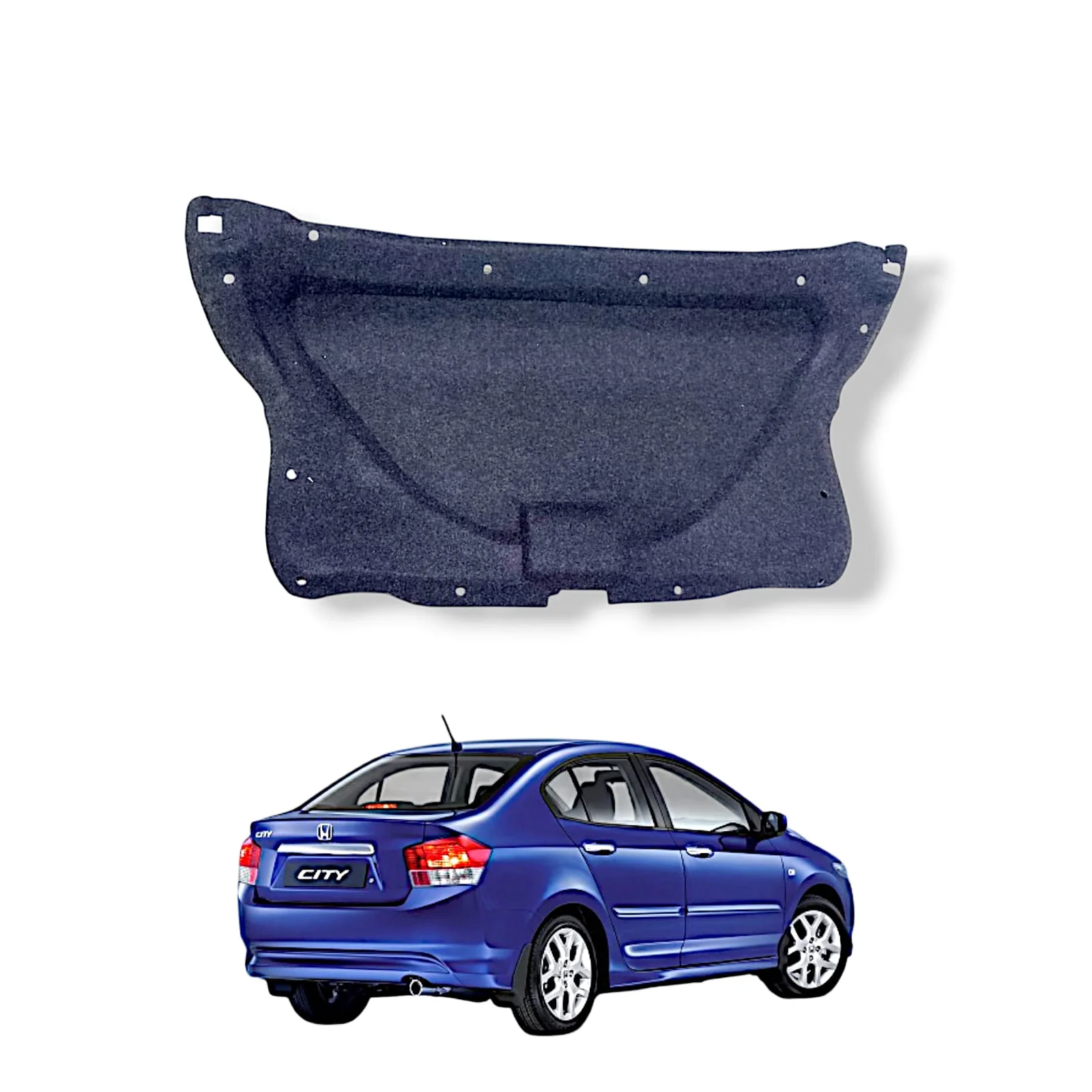 Honda City 2009–2020 OEM Fiber Trunk Insulator (Namda) with Clips view 3