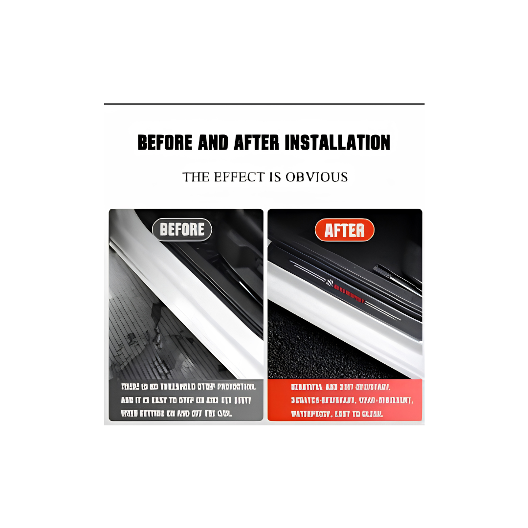 5D Carbon Fiber Door Sill Sticker Scratch Protector (Toyota, Suzuki, Honda, Hyundai)