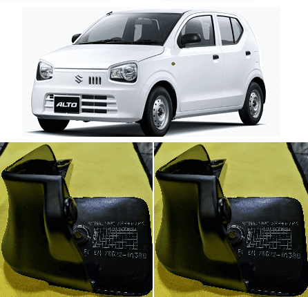 Mud Flap Set Suzuki Alto New Model – Black