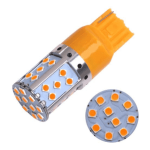 Car LED Yellow Bulbs | Reverse Light Bulb Orange | Double Point Bulb Reverse