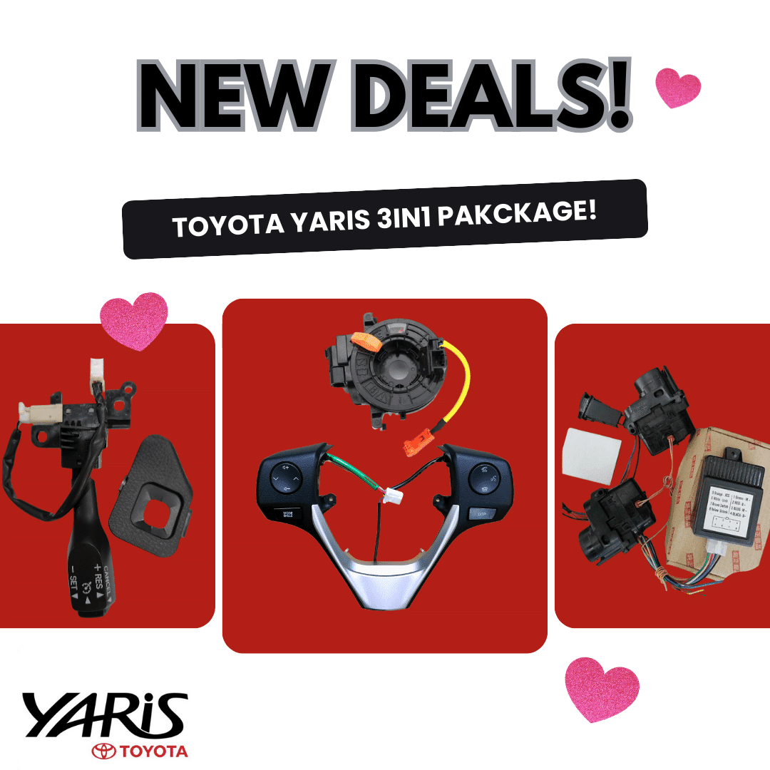 Toyota Yaris Cruise Control | Steering Wheel Buttons | Auto Folding Mirrors | Combo Deal